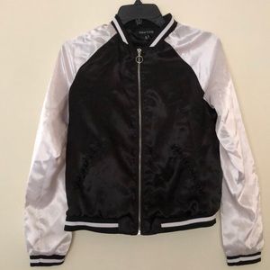 Baseball satin jacket stain